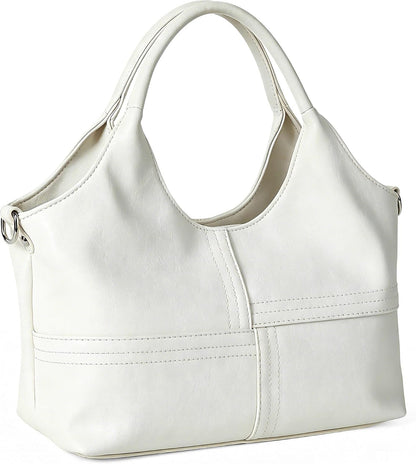 KOGTLA Bolsos de cuero vegano para mujer con correa de bandolera de...