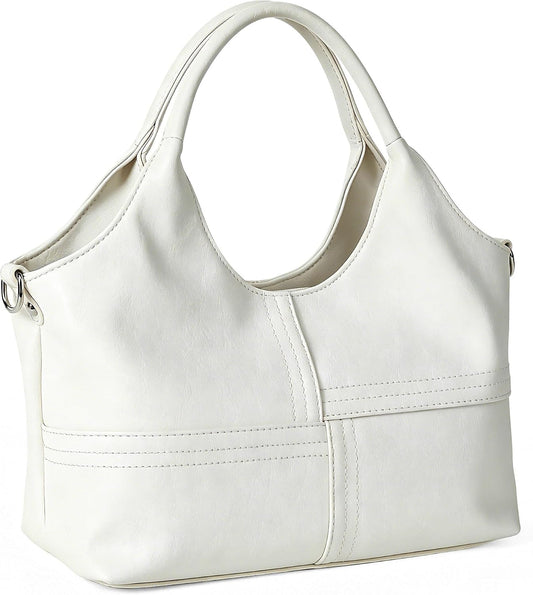 KOGTLA Bolsos de cuero vegano para mujer con correa de bandolera de...