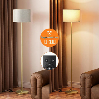Ambimall - Lámpara de pie moderna con control remoto, lámparas alta...