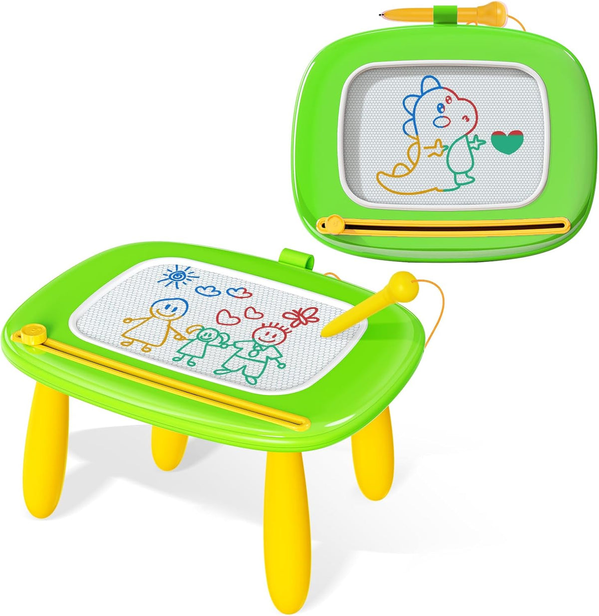 Kikidex Tablero magnético de dibujo, juguetes para niñas pequeñas d...