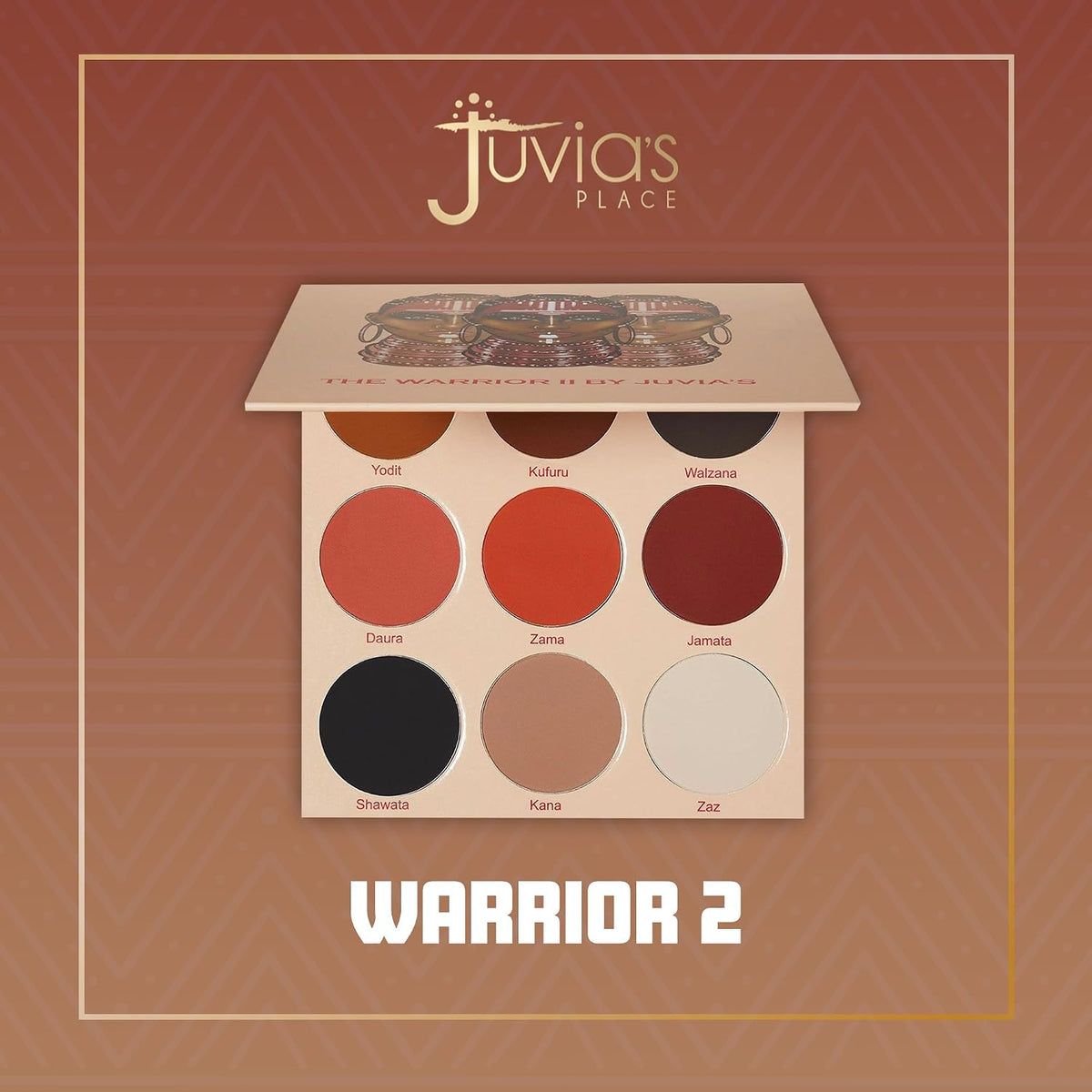 Juvia's Place The Warrior 2 Paleta de sombras de ojos 9 tonos p...