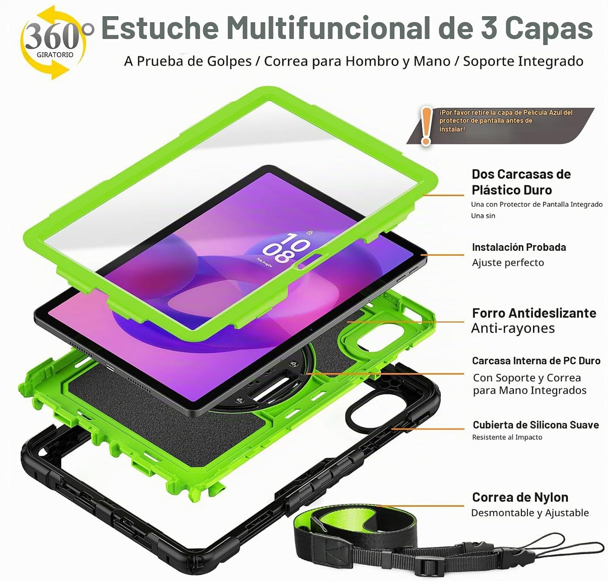 SEYMAC stock Funda para tablet Lenovo Idea Tab de 11 pulgadas\/M11...