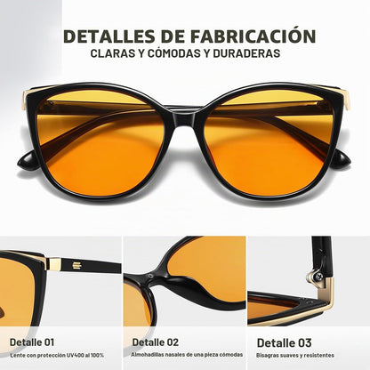 Colrea Gafas de Sol Modernas con Forma de Ojo de Gato para Mujer, E...