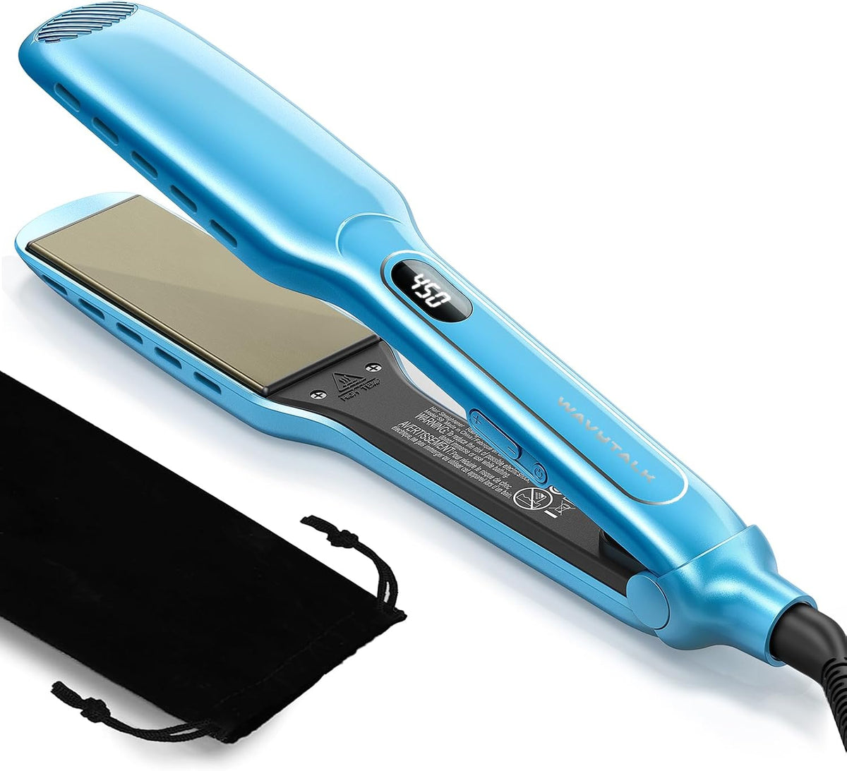 Plancha para cabello húmedo a liso Wavytalk, plancha alisadora con...