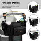 TOPDesign Organizador universal para cochecito de bebé, carrito de...