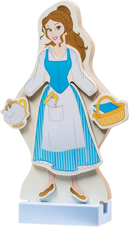 Melissa &amp; Doug Disney Belle - Juego de muñecas magnéticas de ma...
