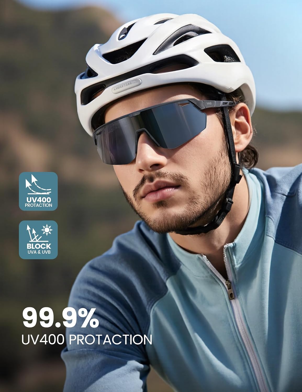 Lamicall Gafas de sol deportivas polarizadas de 0.85 oz para hombre...