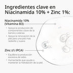 The Ordinary Niacinamida 10% + Zinc 1%, sérum suavizante para piele...