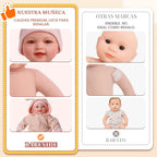 BABESIDE Muñecas de bebé, muñeca de bebé de cuerpo suave y realista...