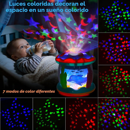Tsomtto Juguetes para niños pequeños, proyector de océano, juguetes...