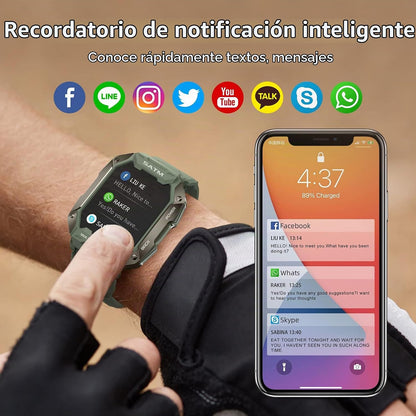 AMAZTIM Relojes inteligentes para hombres y mujeres 5ATM e IP69K |...