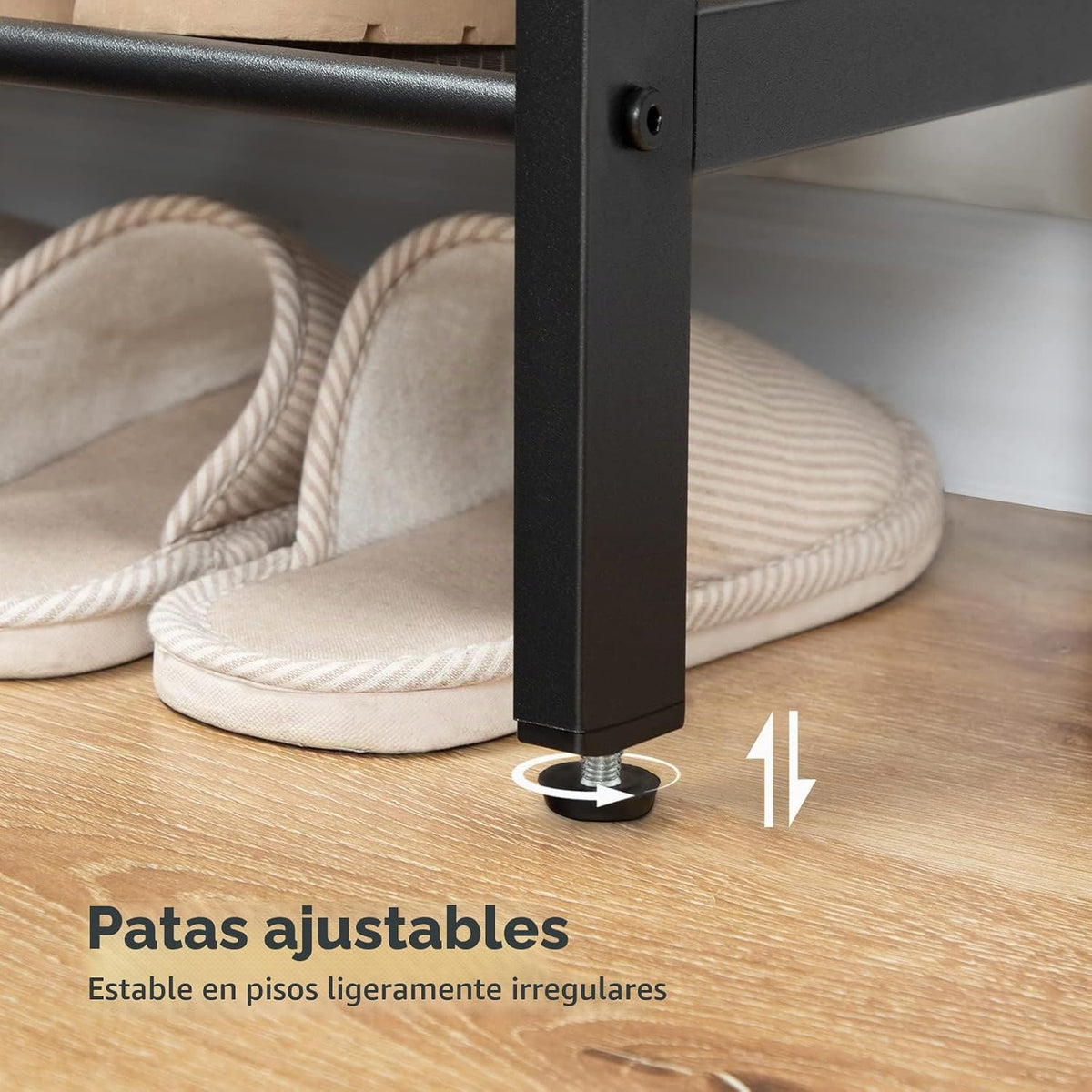 HOOBRO Zapatero para entrada, organizador de zapatos de 4 niveles c...