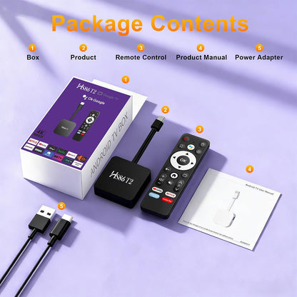 2026 Android 14.0 TV Stick HS86 T2 4K 2GB RAM 16GB ROM Doble Wi-Fi...