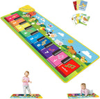 FOKI Alfombrilla para piano de suelo y libros adhesivos reutilizabl...