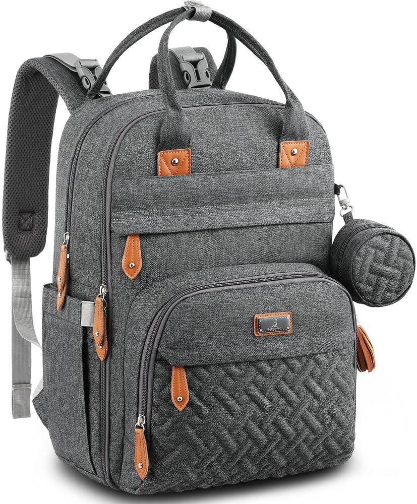BabbleRoo Mochila para pañales \u2013 Bolsa de viaje para Baby Esse...