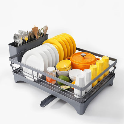 Escurridor de platos para encimera de cocina, escurridor grande con...