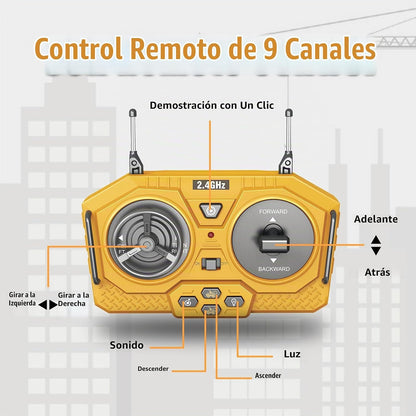 PREPOP Camión volquete de control remoto para niños, juguete de veh...