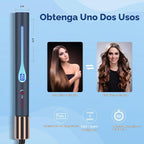 IG INGLAM - Plancha plana de titanio para alisar el cabello, rizado...