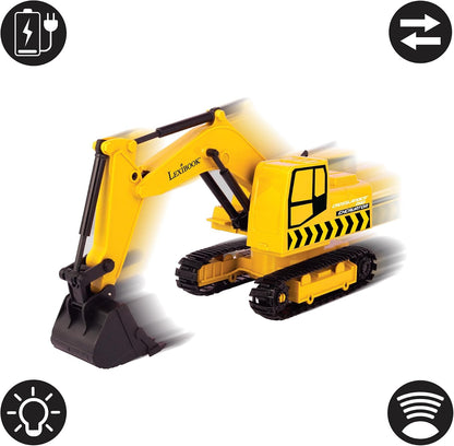 LEXiBOOK, Excavadora RC Crosslander, RCP30 | Pala automática, alfom...