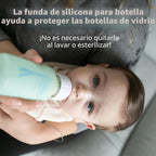 Dr. Brown's Anti-Colic Options+ Biberón de Vidrio Estrecho para...