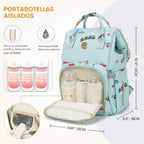 Mochila de pañales para mamá y papá, bolsa de cuidado del bebé, mat...