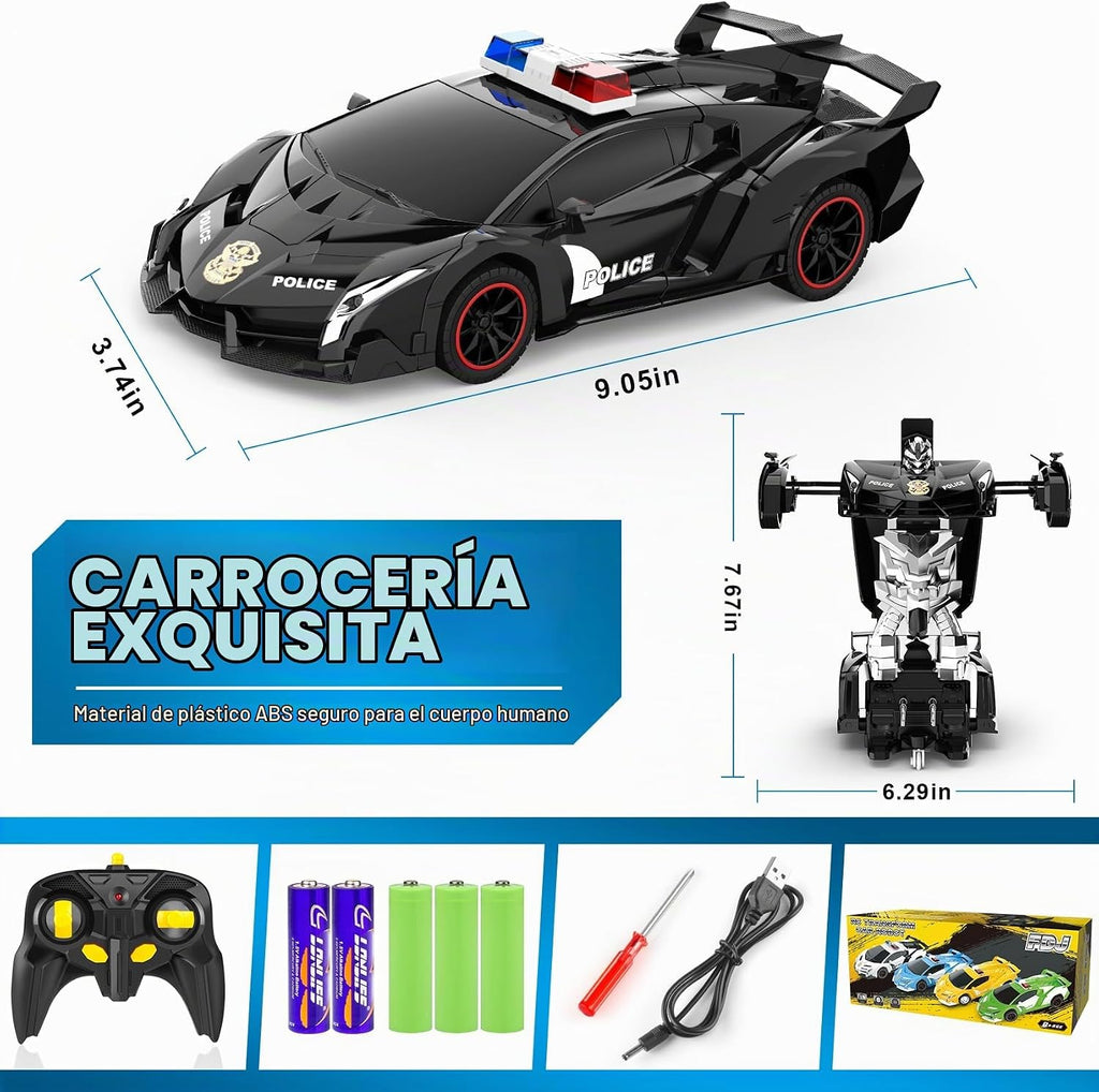 FDJ Auto a control remoto \u2013 Robot transformador de coche, un b...