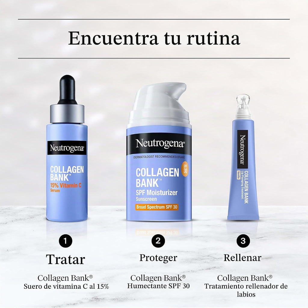 Neutrogena Collagen Bank Hidratante Facial con SPF 30 Protector Sol...