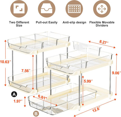 Delamu Organizadores y Almacenamiento Multiusos para Baño Debajo de...