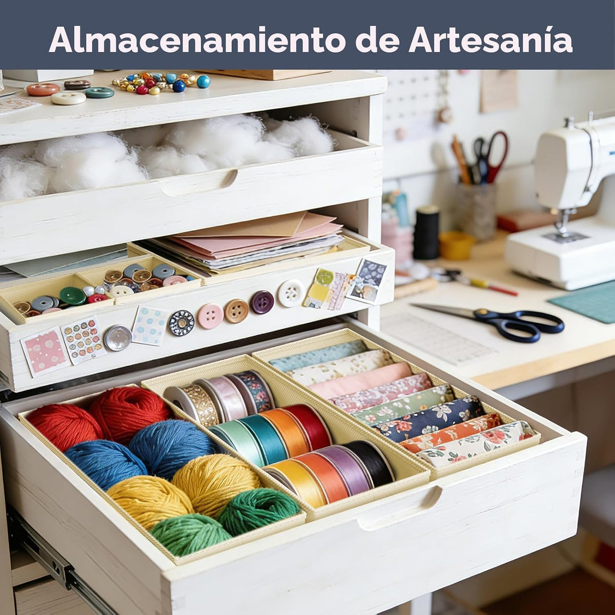DIMJ Organizador de cajones, paquete de 26 organizadores de cómoda,...