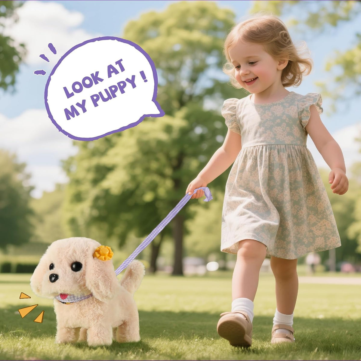 16 piezas de juguetes para perros robot para niñas, juguetes para n...