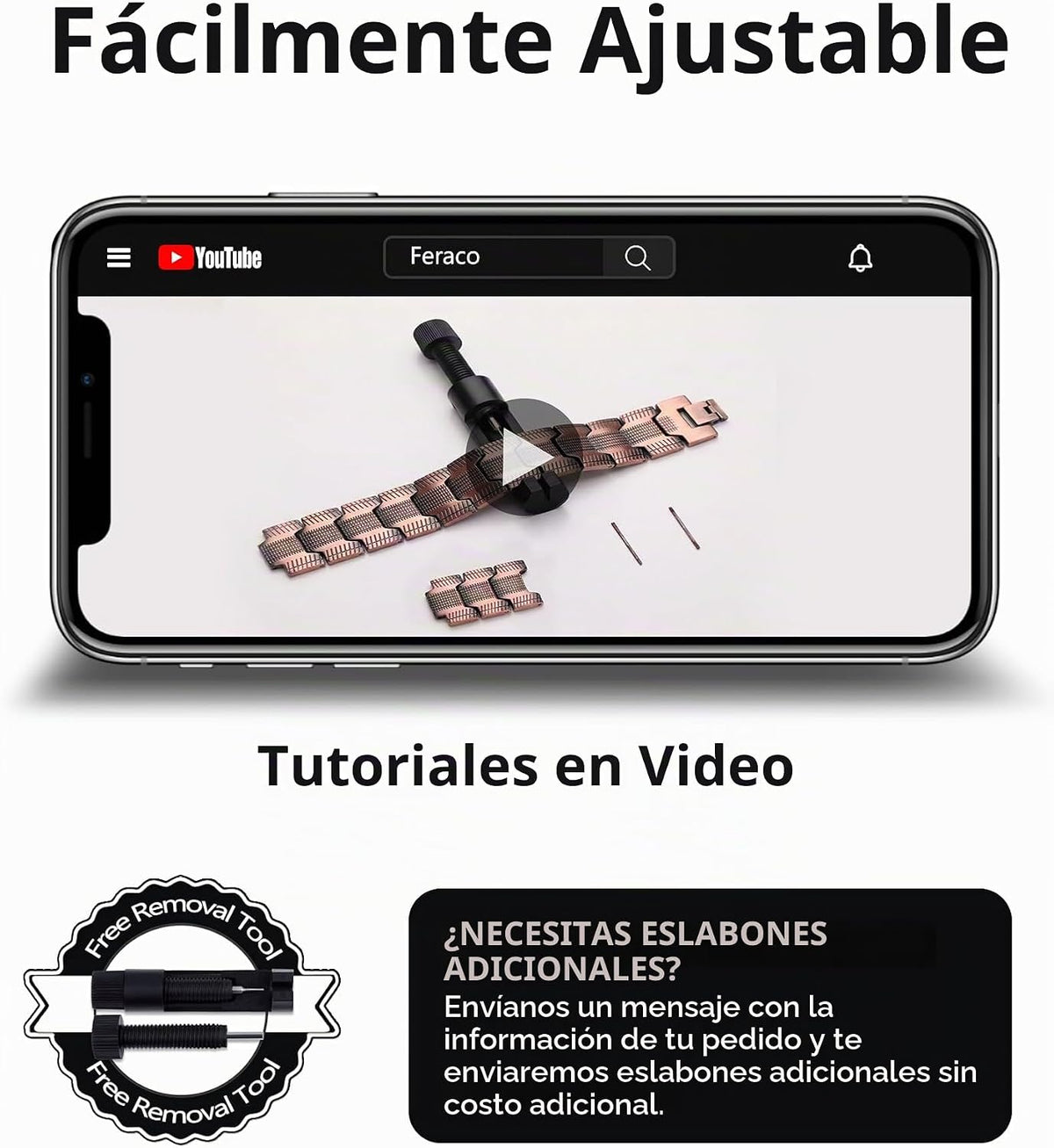 Pulsera de cobre para hombre Feraco, 3 veces más fuerte, pulseras m...