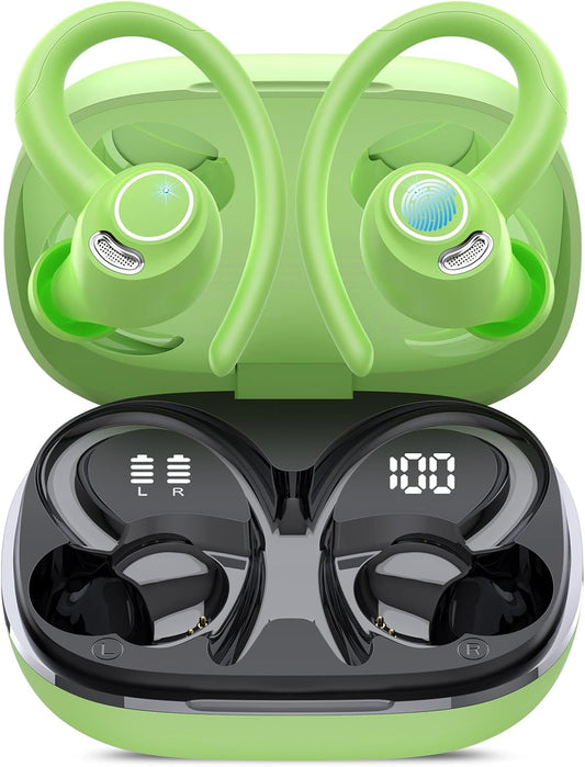 Auriculares inalámbricos, Bluetooth 5.4 Auriculares deportivos sobr...