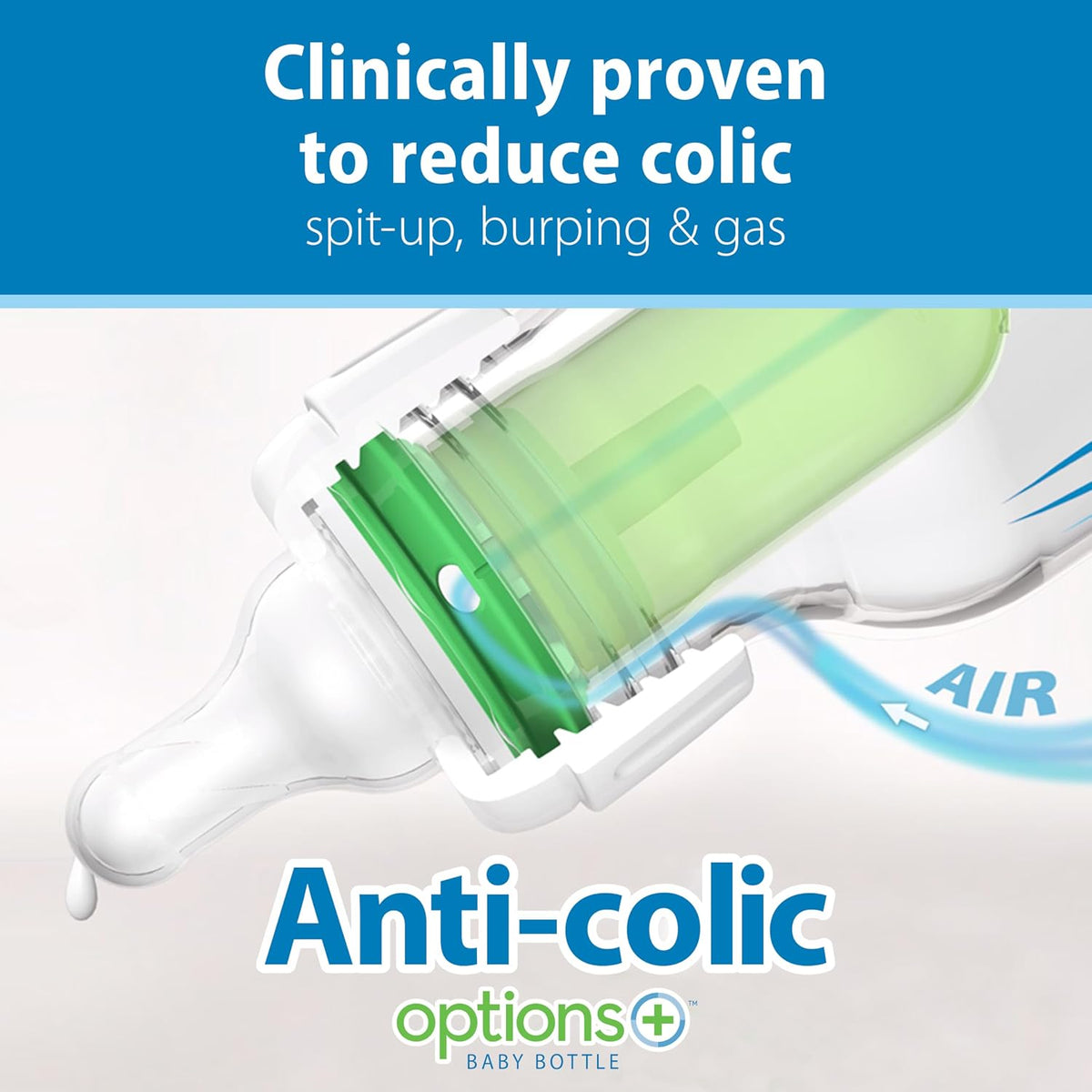 Dr. Brown's Anti-Colic Options+ Set de regalo de botella de paj...