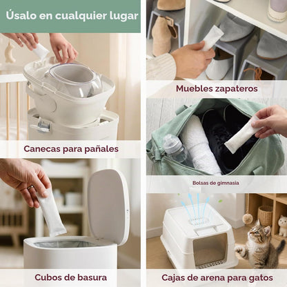 Momcozy Recambios de desodorante para cubos de pañales, 4 paquetes,...