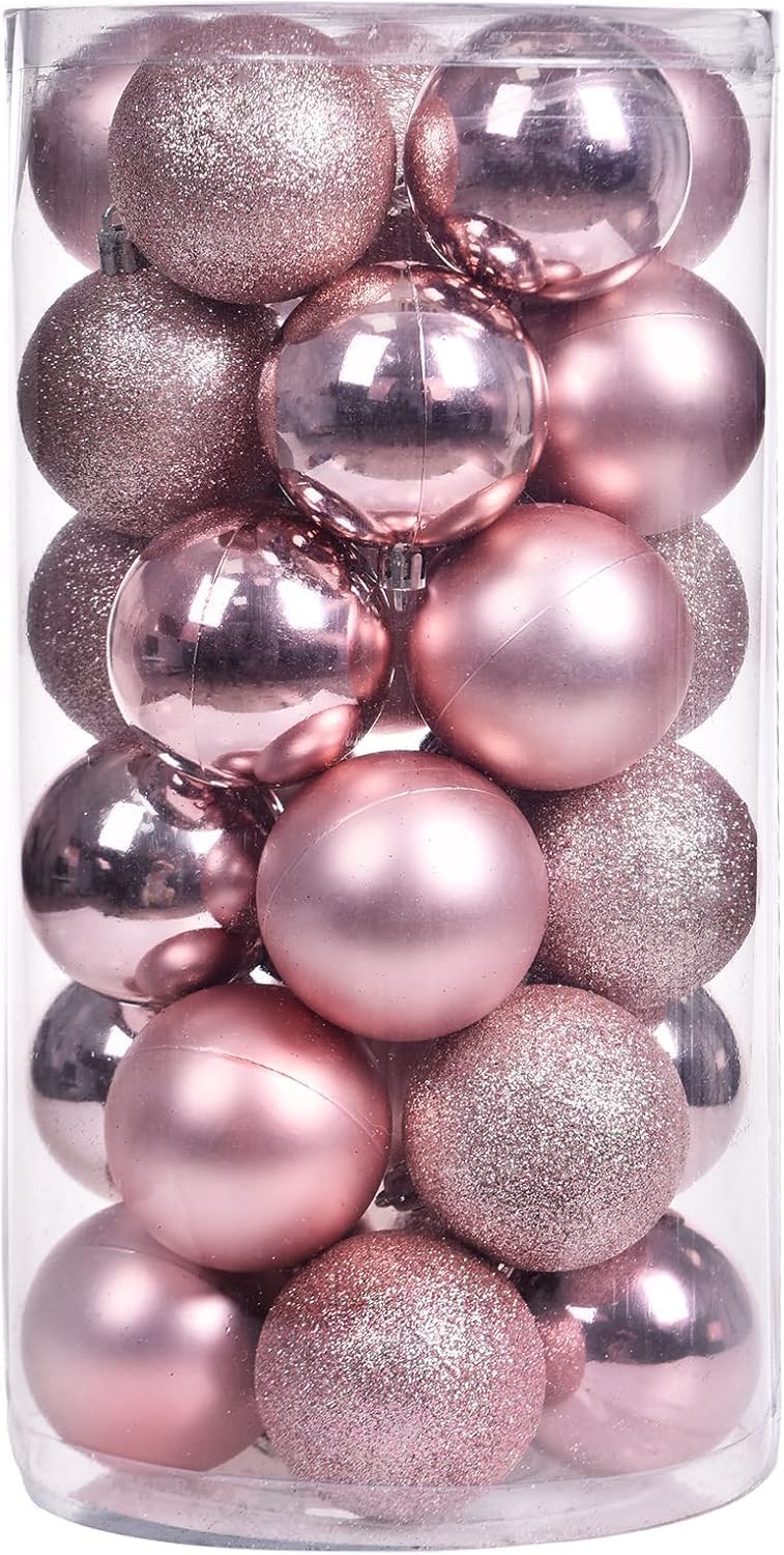 Adornos de bola de Navidad de 30 quilates, decoración de árbol de N...
