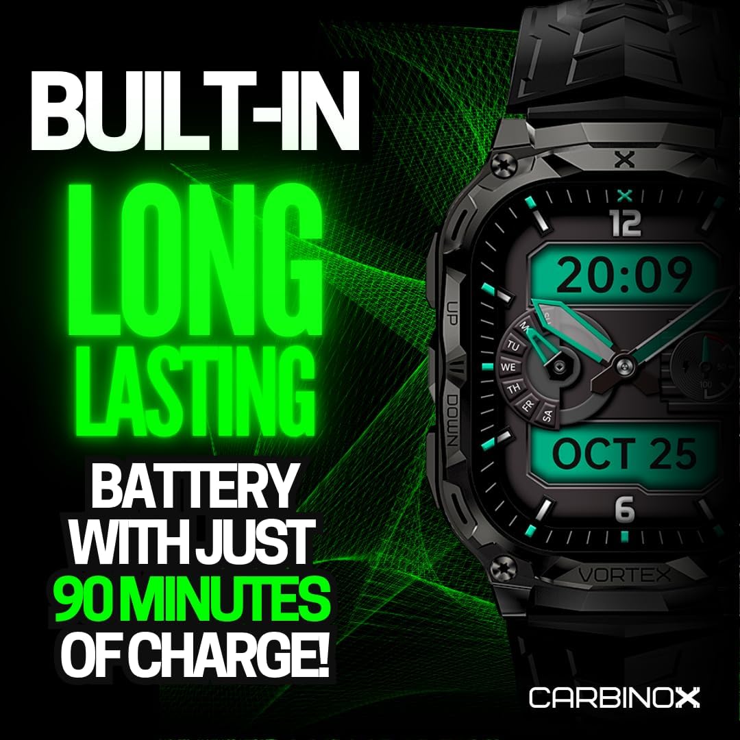 CARBINOX Reloj Inteligente Vortex (Contestar\/Hacer Llamadas), Rast...
