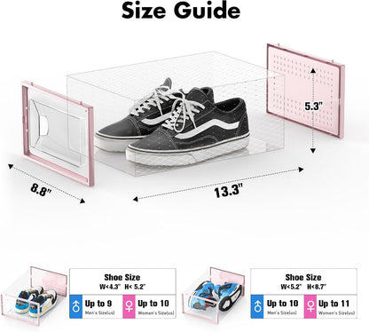 Foluck Caja de almacenamiento de zapatos, paquete de 15 organizador...