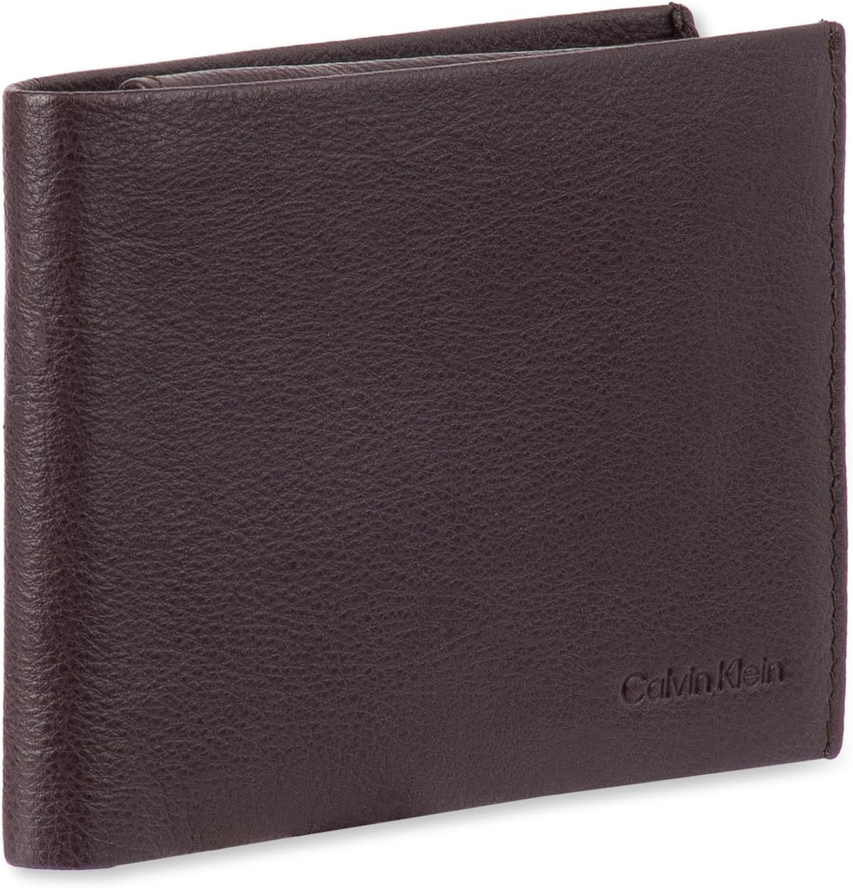 Calvin Klein Billetera plegable minimalista de piel RFID para hombr...