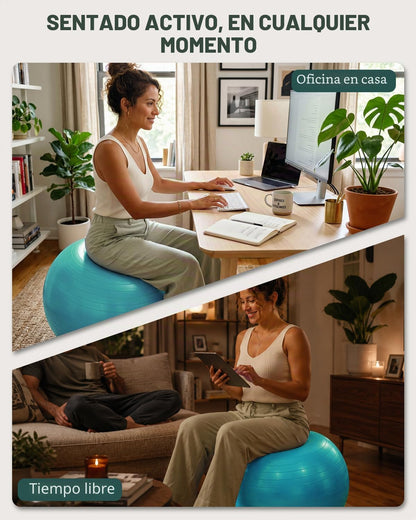Trideer Pelota de yoga para ejercicio, embarazo, pelota de ejercici...