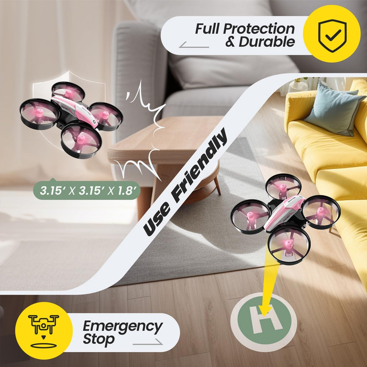 Holy Stone HS210 Mini dron para niños de 8 a 12 años y principiante...