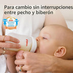 Pigeon Biberones con revestimiento de silicona, cuello ancho, 8 onz...