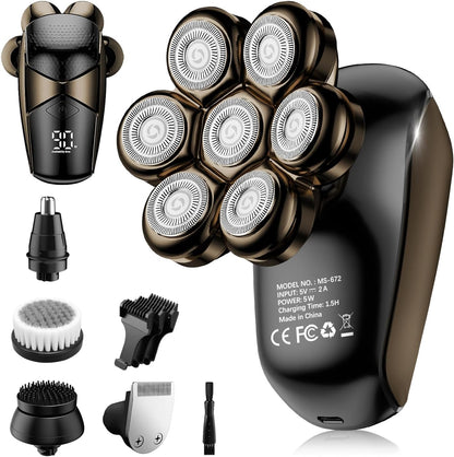 SHPAVVER Afeitadoras de cabeza para hombres calvos: kit de aseo imp...