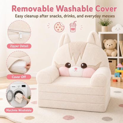 MONKISS - Sofá para niños, cómoda silla para niños, sofá plegable p...