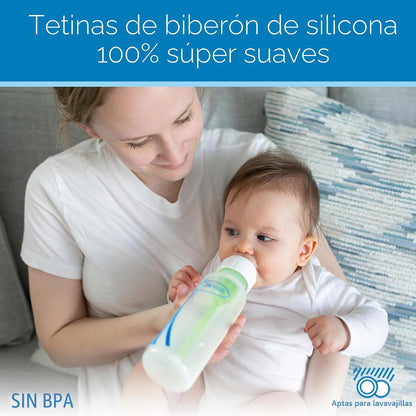 Dr. Brown's Anti-Colic Options+ Biberón estrecho, 2 onzas, paqu...