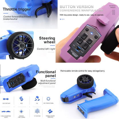 havcybin Turbo Racing 91803G-VT RC 2.4GHz 3CH Transmisor de radio c...