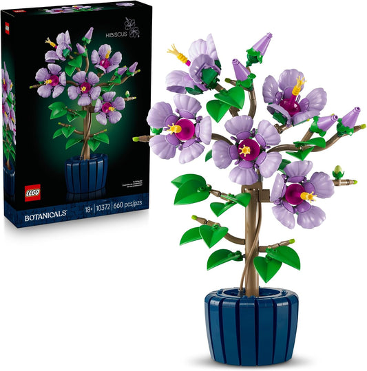 LEGO Botanicals - Juego de construcción de flores de hibisco, bloqu...