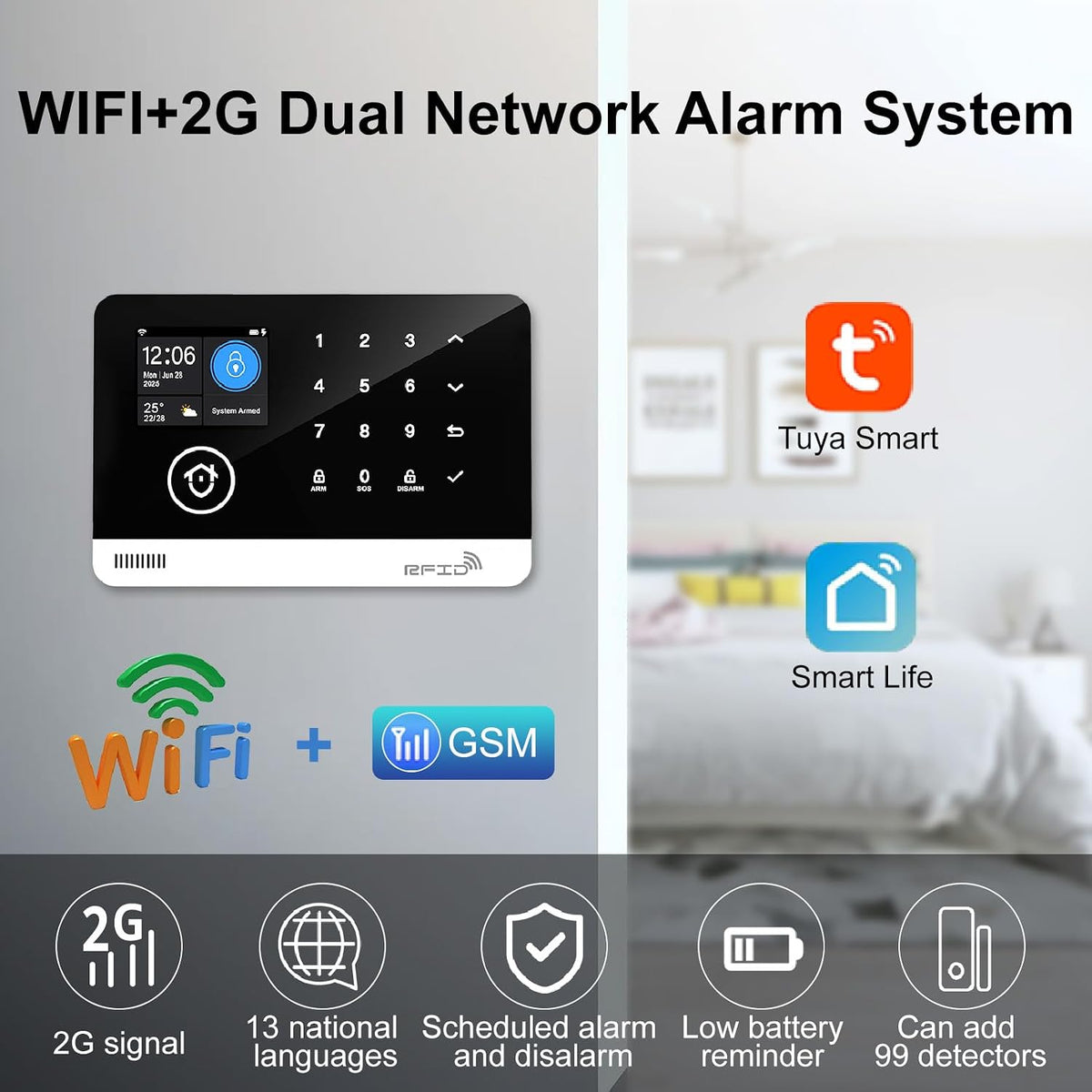 Sistema de seguridad para el hogar, sistema de alarma para segurida...