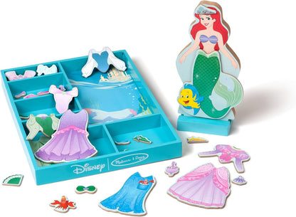 Melissa & Doug \u2013 Juego de disfraces de Ariel | 37 piezas, muñe...