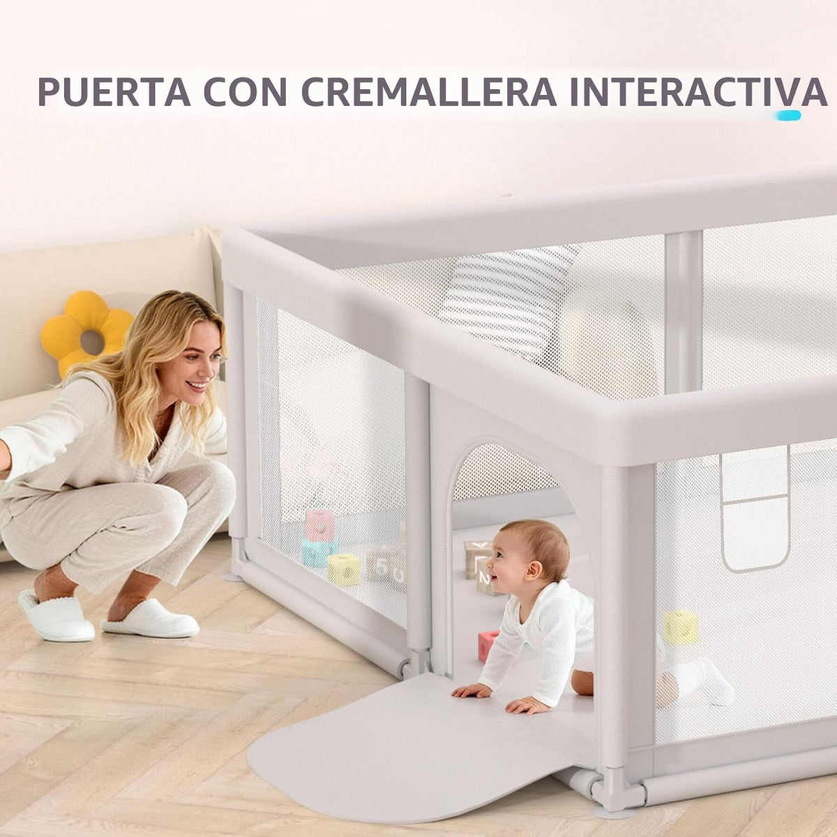Hiaksedt Baby Playpen Parques para bebés y niños pequeños | Patio d...