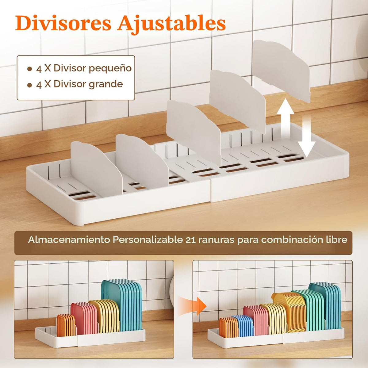 Lifewit Organizador de armario de cocina para tapa de condensador d...